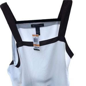 INC International Concepts small off white cold shoulder with brown Straps